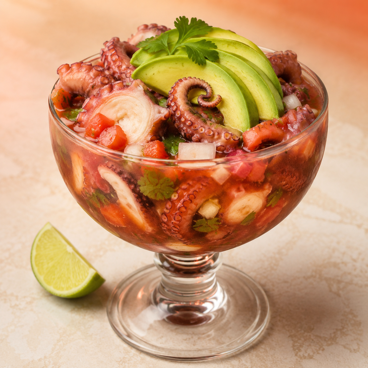 Cóctel de pulpo